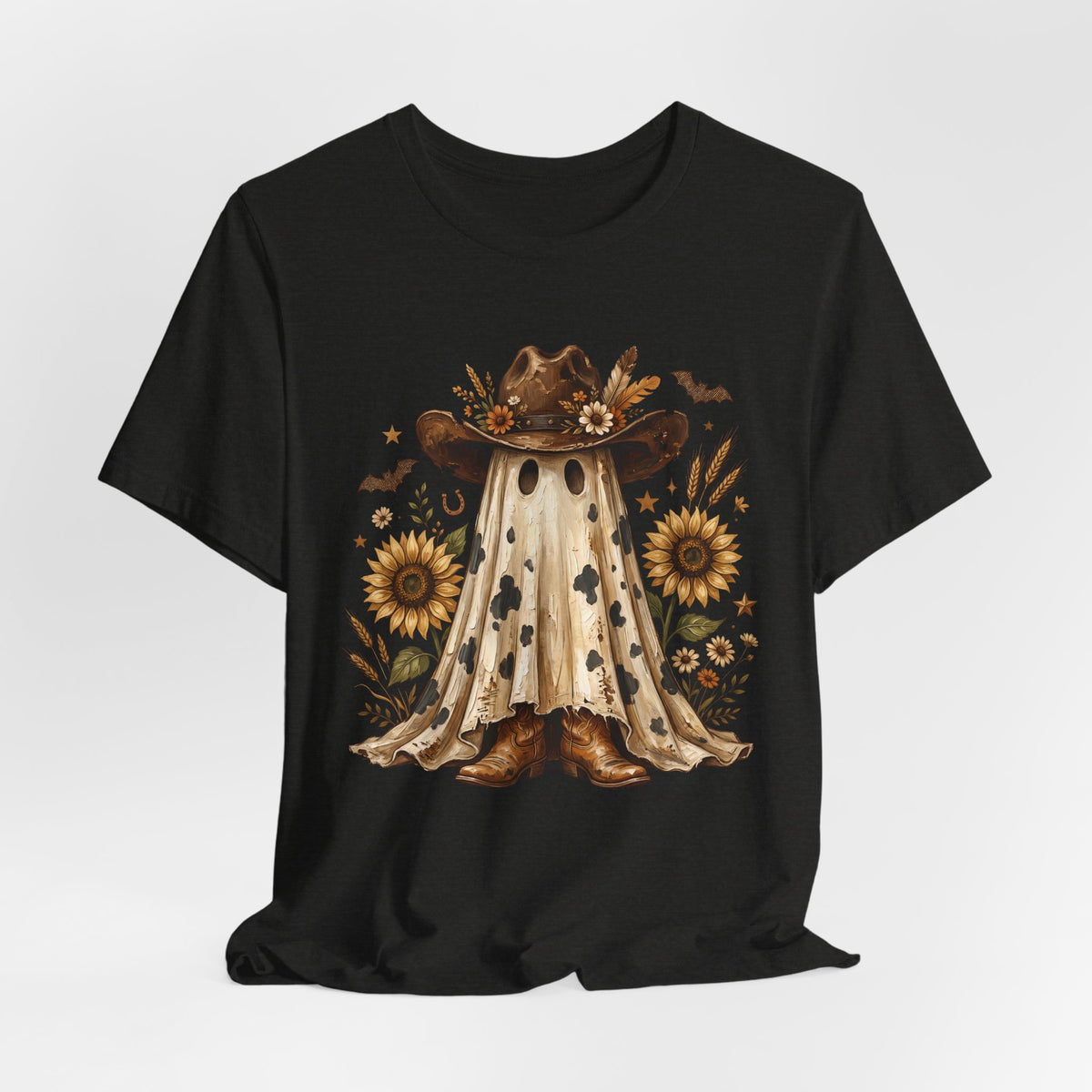Sunflower Halloween Ghost T-Shirt