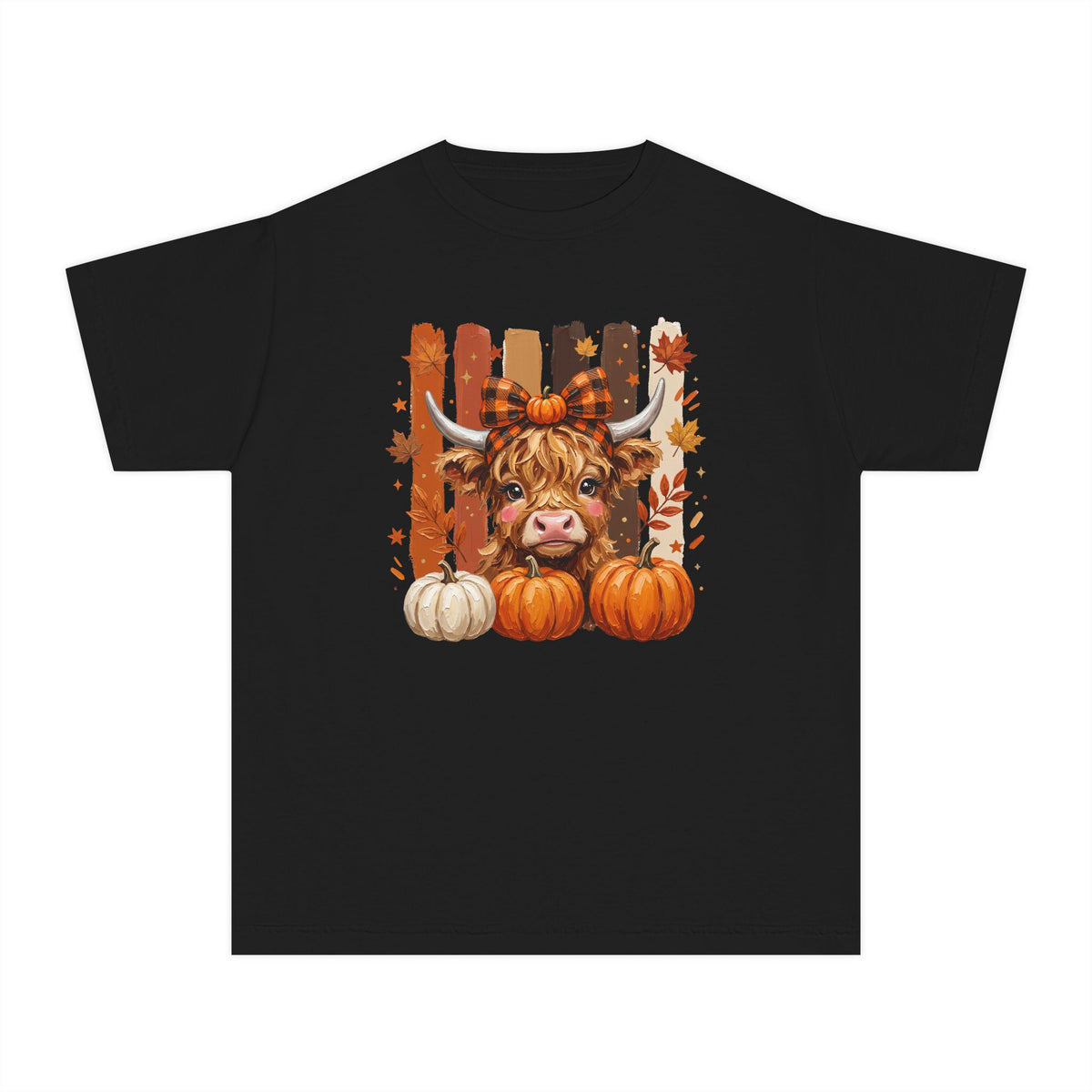 Youth Highland Cow (Autumn Kids Tee)